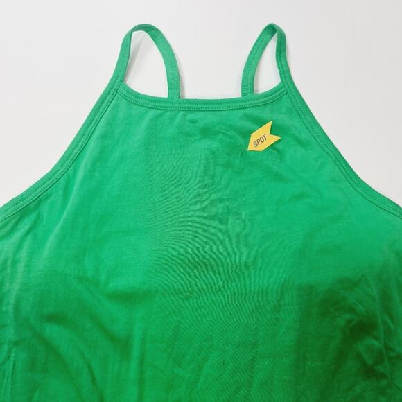 FRAME Cami Tank Dress in Grass Green XS - Picture 13 of 13